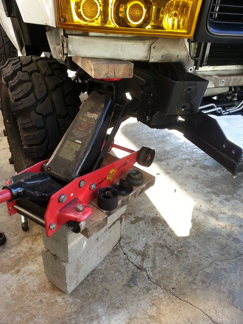 • subframe removal for bushings